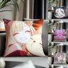 Fashion CCosmic Princess Kaguyaful Cushion Cover Antidustmite Pillowcase Invisible Zipper Silky Short Plush Sofa Cushion Cover