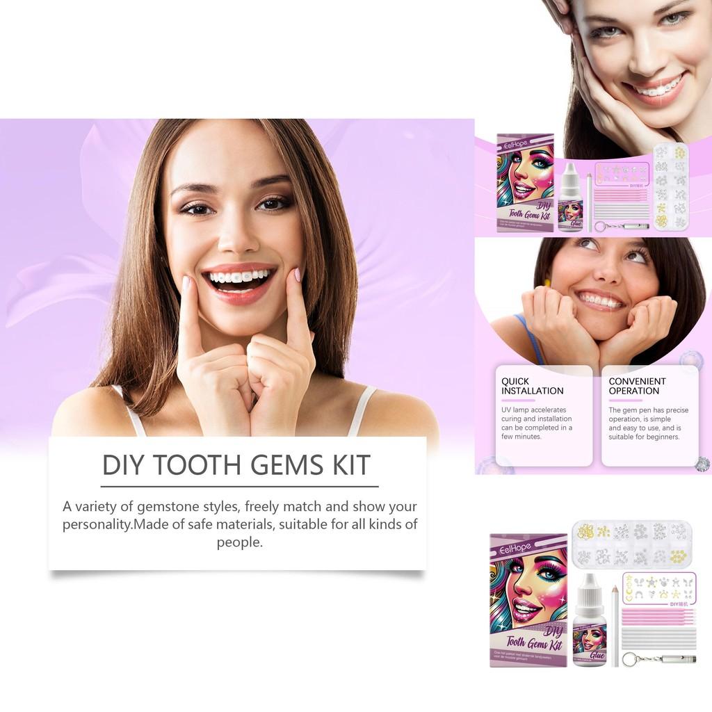 Eelhope Diy Unique Teeth Kit Colorful Smile Confidence Set For Bold Expressions Beauty