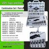 Complete Metric & Imperial Taper Tap and Die Set with Wrench & Round Die Holder