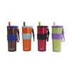 Thermos Cup Large Capacity Double Drinking Port Straw Cup Portable High Value Bingba Cup Outdoor Coffee Cup