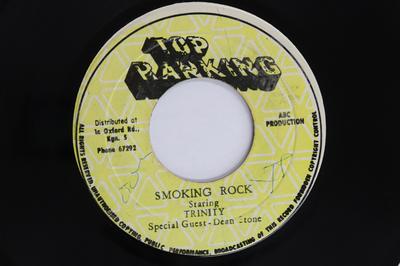 7inch Record TRINITY, DEAN STONE / FATMAN RIDDIM - Smoking Rock / Chalwa Dub NONE TOP RANKING Jamaica Reggae, Ska & Dub Used