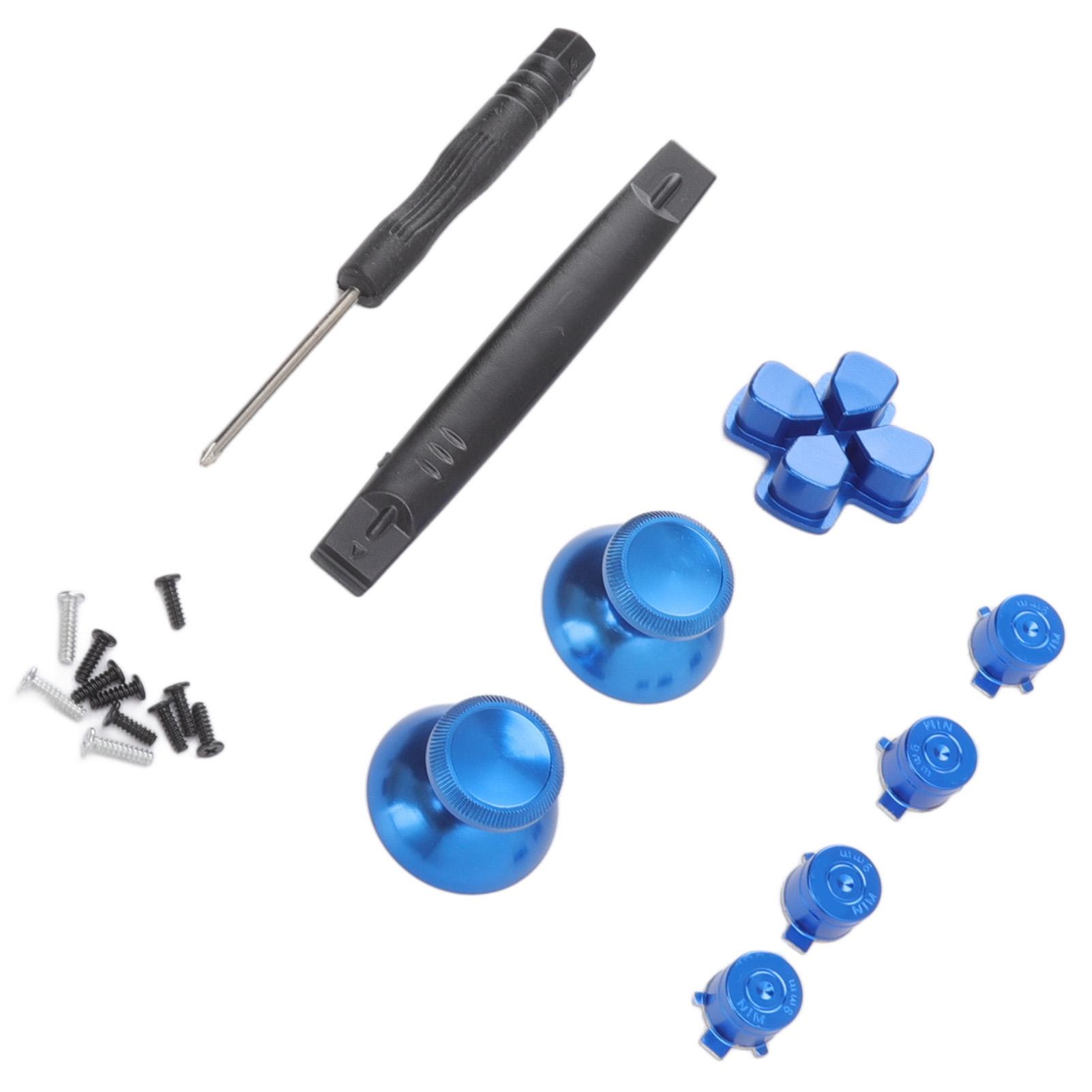 

Buttons Replacement Kit Aluminum Alloy Dpad Buttons for PS5 Controller Accessories Blue синій