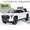 1/24 TOYOTA Tundra TRD Pickup Truck Off-Road Diecast Alloy Miniature Toy Car Model Pull Back Sound Light Collection Gift for Boy