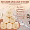 6Pcs Fun Quilters Dice Handmade Wood Quilting Decision Dice with 6 Engraved Sewing Tasks for Sewing Lover and Craft Enthusiast