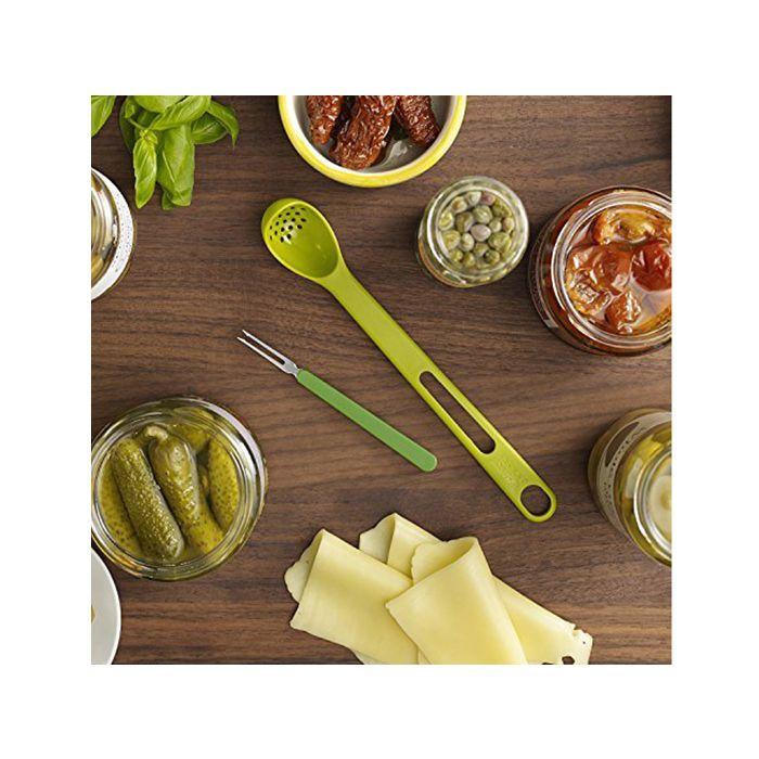 Cuillère et fourchette 2 en 1 - ScoopetPick - Pratique et multifonctionnel - Compatible lave-vaisselle