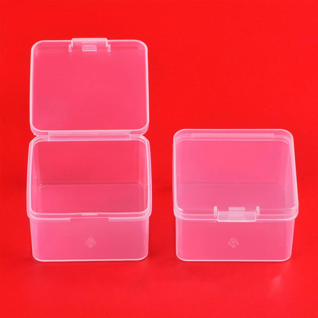 Square Transparency Plastic Storage Containers Box Organizers for Beauty Supplie