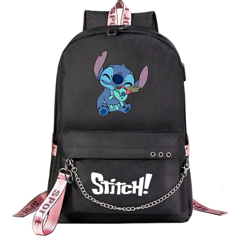 Anime Backpack Usb Teen Student School Bag Men'S And Women'S Leisure Travel Backpack