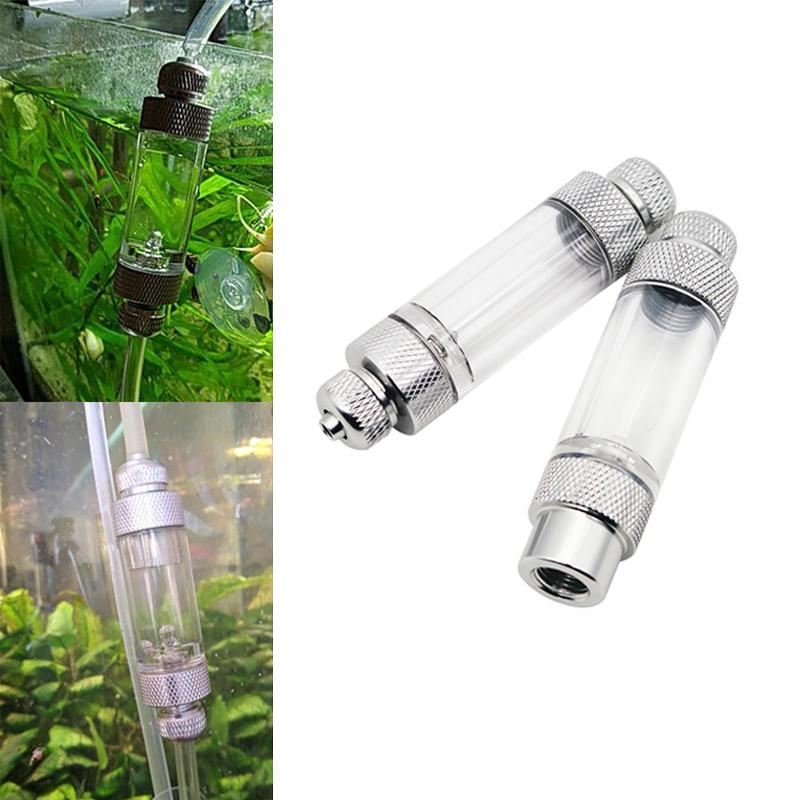 Contabolle CO2 per Acquario Valvola di Non Ritorno a Doppia Testa Regolatore CO2 per Acquario Diffusore Kit Sistema CO2 Reattore Accessori Pompa d'Aria