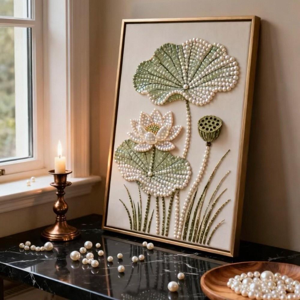 3D Pearl Painting Kit Sparkling DIY Pearl Painting Kit DIY Floral DIY Painting Art Kit  Room Decor