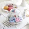 Noble Bone Kina tekanne 500 ML Pink Camellia Kaffekannesett Hjem Høykvalitets porselenskjele kanne Party Cafe Teaware Tea Pot Puer