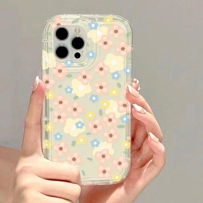Beautiful Flower Phone Case For iPhone 13 Cases iPhone 11 14 13 Pro Max XR 12 Pro XS Max 7 8 14 Plus SE2 SE3 X Shockproof Cover