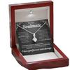 Soulmate Full Diamond Herringbone Pendant Necklace - Light Luxury Design In Gift Box for Women