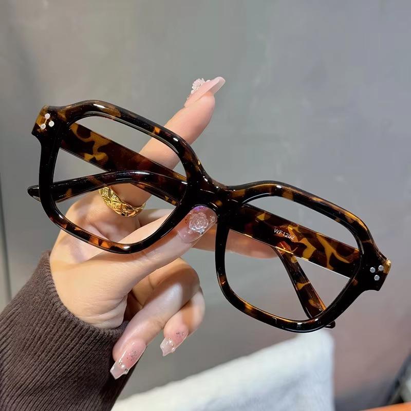 1/2pcs Retro Oversized Anti Blue Light Computer Glasses Frame Women Men Trendy Fashionable Eyeglasses Classic Spectacles Ouclos