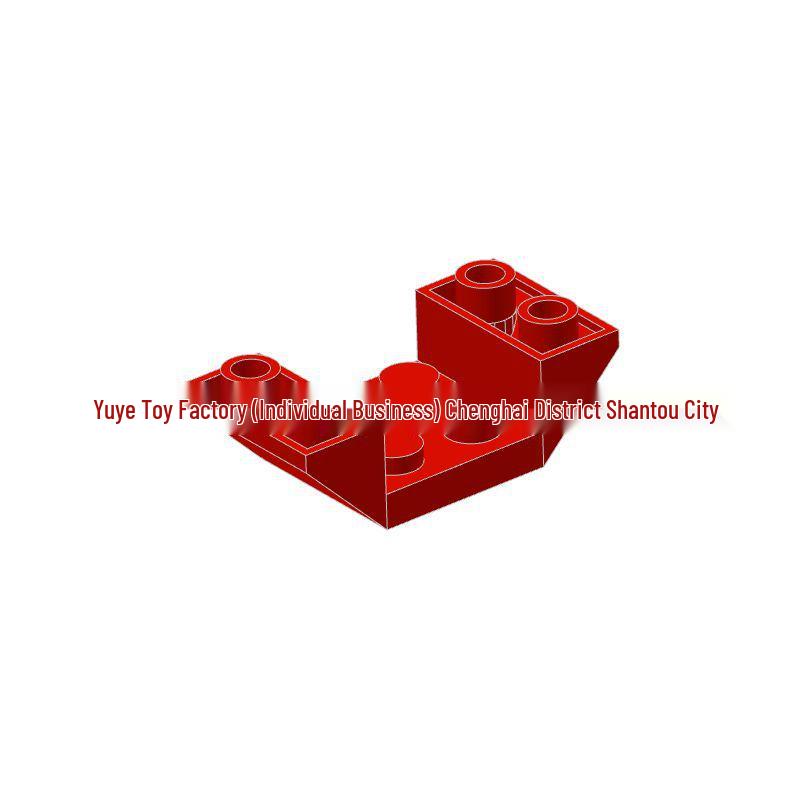 DIY Building Blocks Parts 4871: Universal 2x4x2 Inverted Slope Brick for Educational MOC Toys 0.5kg красный