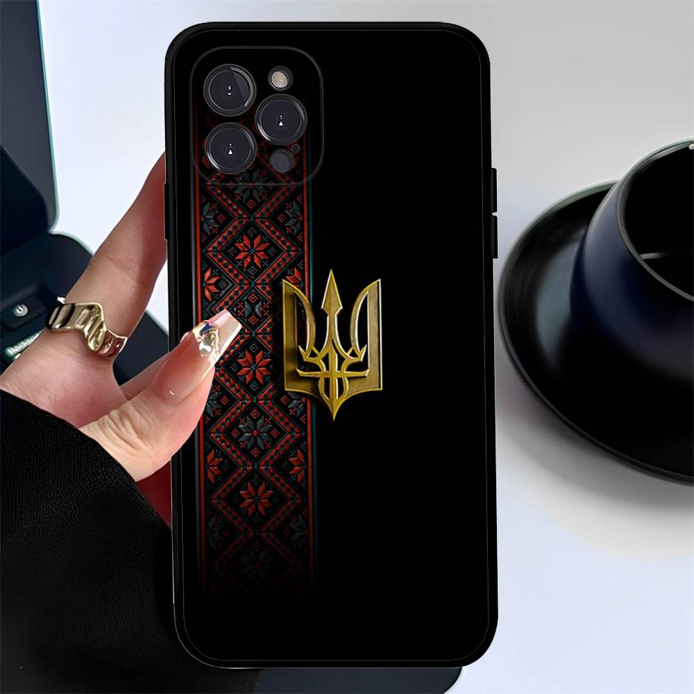 U-Ukraines Flag Phone Case For IPhone 17 16 14 15 13 12 11 Pro Max Plus Silicone Soft Cover