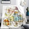 1PC Sarah Kay Print Flannel Blanket, High Quality Comfortable for All Seasons, Home Decor, Warmth and Comfort, Perfect for Christmas Gifts143