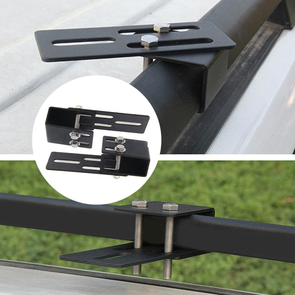 Easy Installation LED Work Light Bar Mounting Bracket for Car Roof Racks Adjustable for Different Offroad Lighting Needs