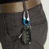 1/3pcs Keychain Men Stainless Steel Buckle Outdoor Carabiner Climbing Tool Double Ring Car Fishing Hook Key Ring Accessories