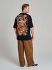 Tiger and Dragon Printed Short Sleeves Men Oversized Y2k Short Sleeve Fashion Casual Streetwear Harajuku Female Male Clothing