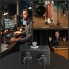 Cubilux XLR Nožní spínač Ztlumení pro 48V kondenzátorový mikrofon ze slitiny hliníku Přepínač pro použití na pódiu a doma MMX-3 Mikrofony, Ruční/Nožní ovládání, Pouzdro,