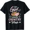 Vtipný nápad na design Toto děvče miluje country hudbu Tričko Dárek Unisex tričko