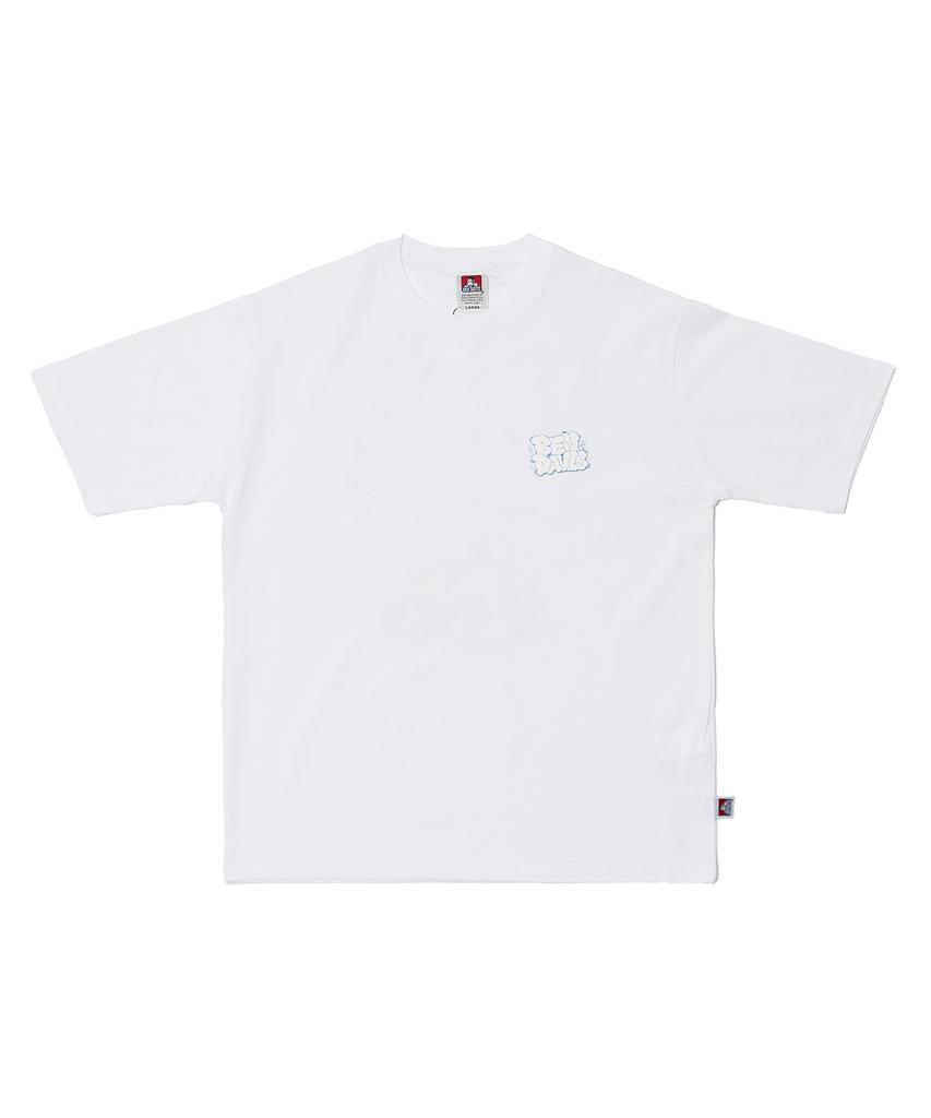BEN DAVIS White Label Washing A Car Tee White