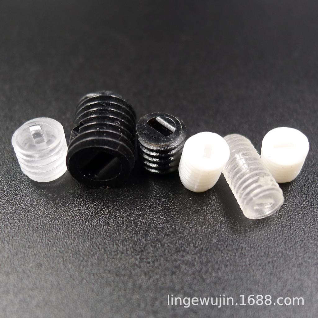 Transparent Acrylic Phillips Plastic Screws and Nuts - Free Shipping