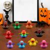 Demon Duck Figurine 3D Printed Devil Duck with Red Horns Bat Wings Halloween Gothic Collectible Statue Desktop Home Decor for Teens Adults