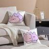 Asamimichaan Asleep Cute Asamimi Cushion Cover Silky Short Plush With Invisible Zipper Dustproof Sofa Pillow Case For Home Decor