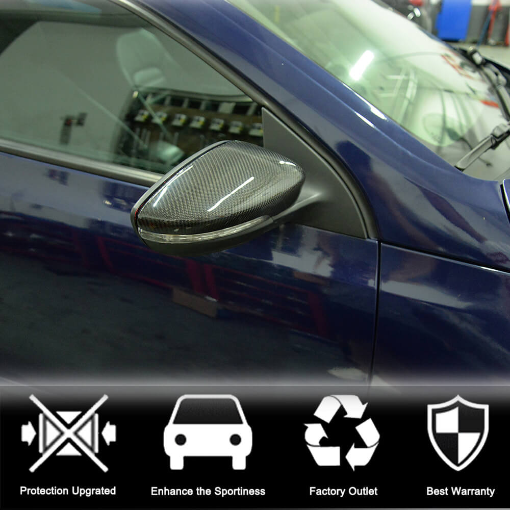 Накладки на зеркала (Карбон) для Volkswagen Scirocco