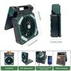 Solar Fan Light Portable Camping LED with 4 Speed Fan, Emergency Power Bank for Home Outdoor Fishing Blackout
