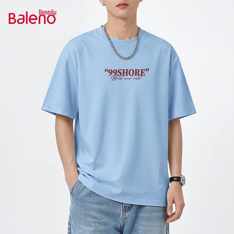 

Baleno Men s Pure Cotton Surfing Graphic T-Shirt M