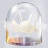Large size seamless underwear, fat mm women's big breasts show size, sexy gathering, anti-sagging thin bra