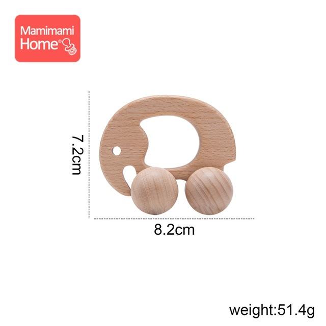 

1pc Wooden Car Baby Toys BPA Free Beech Wood Teether Cartoon Organic Wooden Car Montessori Toys For Children Teething Nurse Gift