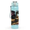 1PC Floral Dark Dragon 750ml Color Plastic Sports Water Bottle Leakproof Flip Straw Lid Suitable for Sports Office Home Use