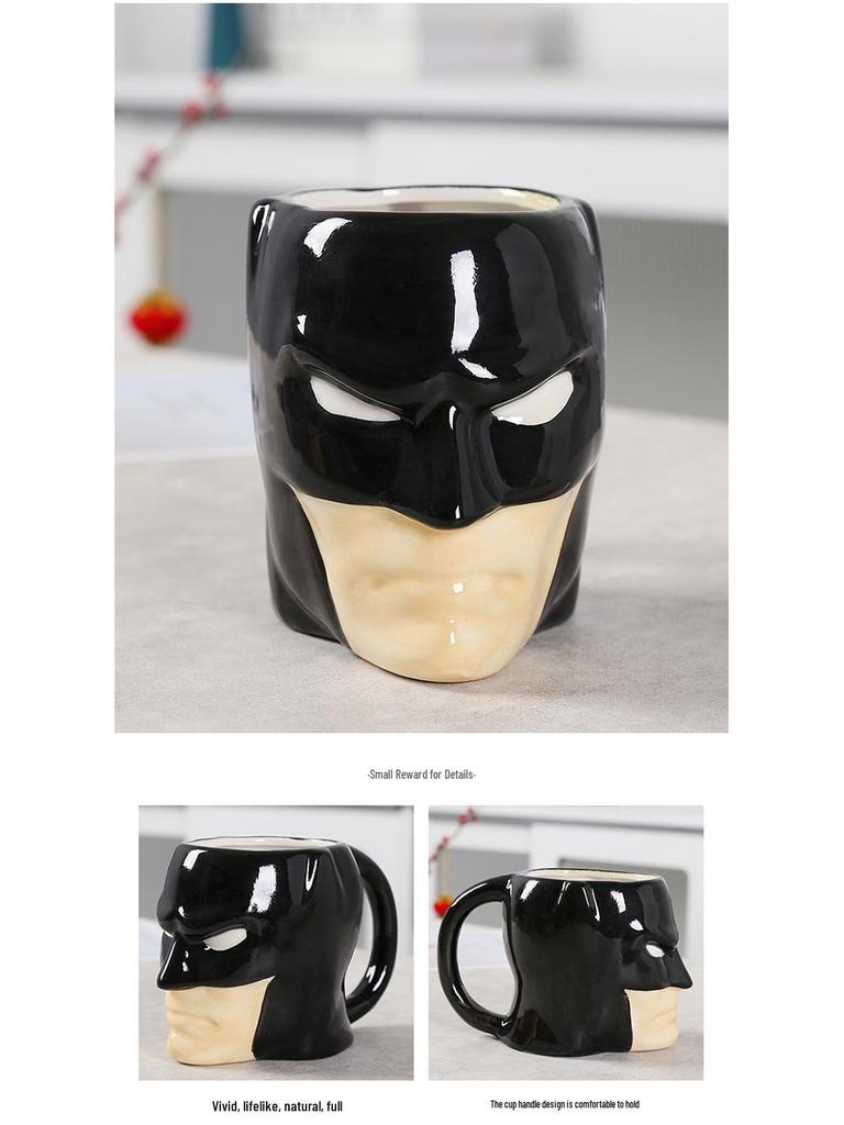 Avengers Superhero Ceramic Mug: Featuring Superman, Thor, Iron Man, Spider-Man, and Batman