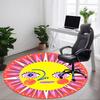 1pc Sunflower, Summer Carpet, Round Non Slip Durable Large Size Office Carpet, Suitable for Office