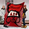 Personalized Custom Name Blanket - Delta Sigma Theta Print Design,Blanket for Sofa,Bed,Travel,Camping - Soft and Warm, Great Gift