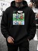 Unisex Hoodie, Funny Bible Joke, Moses Staff Comic Print, Pullover Sweatshirt, Casual Streetwear, Autumn Winter Daily Wear, Front Pocket And Drawstrin