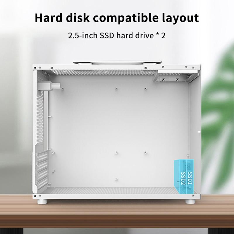 Translation Gaming Computer Case With Grip Handle Cooling Pc Tower For M-Atx/Itx Motherboard Usb3.0 338Mm Graphic Card Length