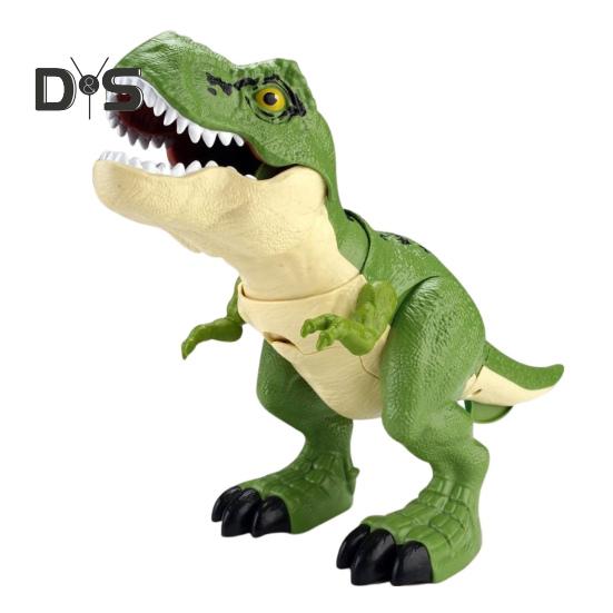 1 Sada Polykajícího Řvoucího Dinosaura Hračka s Klecí Pohyblivá Ústa Mávající Ocas Dětská Akční Figurka Tyrannosaura Rexe Realistický Model Dina Batolata Chlapci