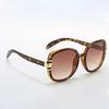 New In  Sunglasses for Women Modern Fashion Purple Orange Gradient Decorative Glasses Transparent Plastic Frame Metal