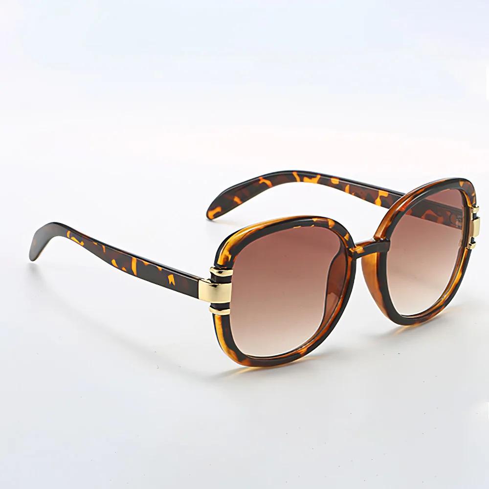 New In  Sunglasses for Women Modern Fashion Purple Orange Gradient Decorative Glasses Transparent Plastic Frame Metal