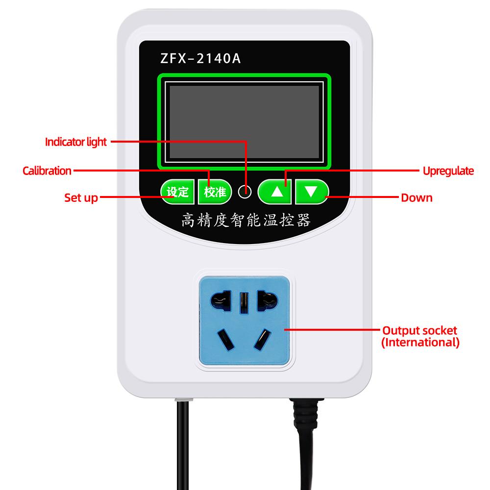 ZFX-2140A Digital Microcomputer Thermostat 2200W-3500W Temperature Controller Switch Thermostat 30% off China Mainland