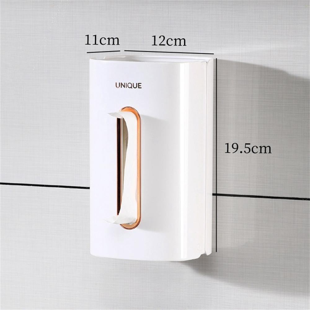 Настенный держатель для салфеток на кухню бытовой для одноразовых перчаток кейс для хранения полка для туалетной бумаги пыле- и влагозащищенная органайзер для ванной белый 2250₽