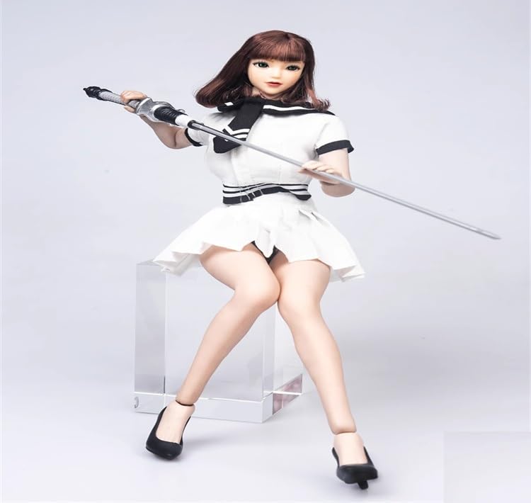 

Фигурка Hobby Toy Scale, совместимая с телом TBLeague TYM151AB, сексуальная красивая школьница JK, обувь моряка и набор оружия, не [TOYBARJAPAN] 1/6