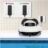 Intelligent Fully Automatic Pool Cleaner, Wireless Robot for Diving and Sucking Underwater Dirt