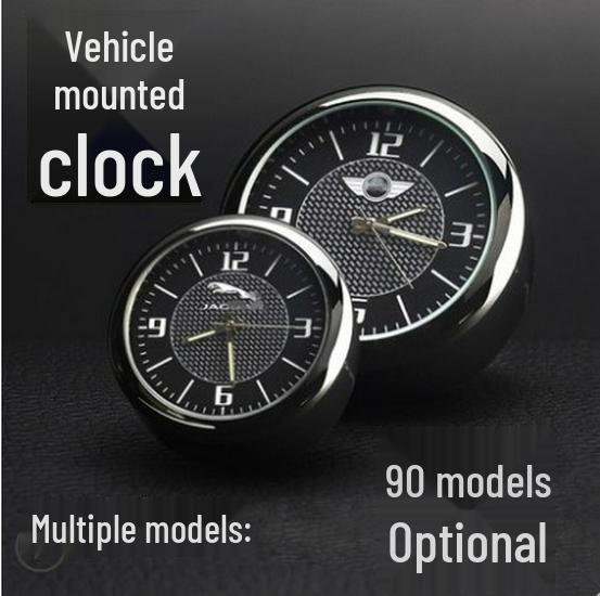 Luminous Quartz Dashboard Clock for Car Interior Decoration