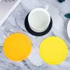 Round silicone coaster non-slip and high temperature resistant household anti-spill thermal insulation pad spot household water cup pad teacup pad