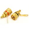 10pcs Gold-plated Pure Copper Binding Post Speaker Amplifier Terminal 4MM Banana Plug Socket DIY Audio Plugs Jack Connectors